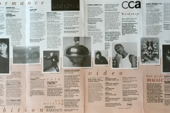 Programme for CCA's Bad Girls season in 1994